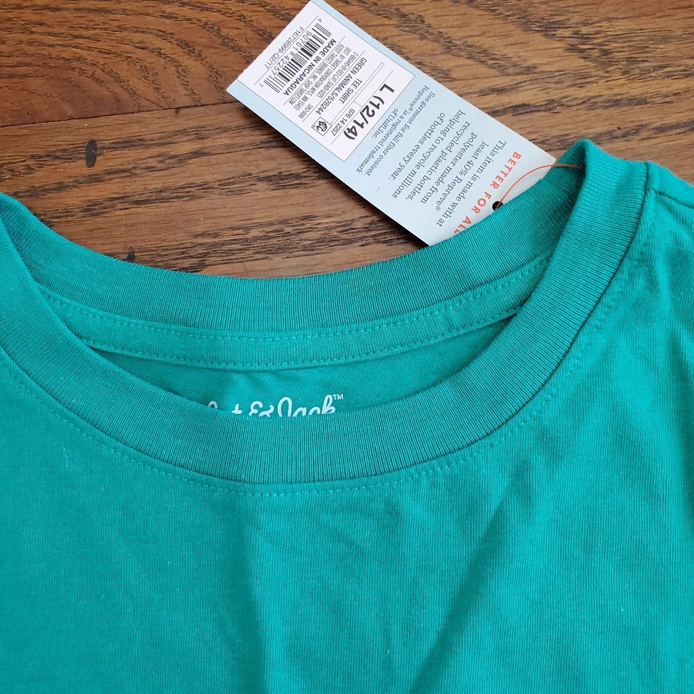 NEW Cat & Jack L 12/14 Boys Dino Tee - Picture 3 of 3
